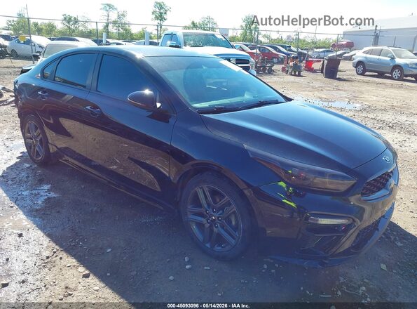 3KPF34AD1ME403136 2021 KIA FORTE Black წინა მარჯვენა