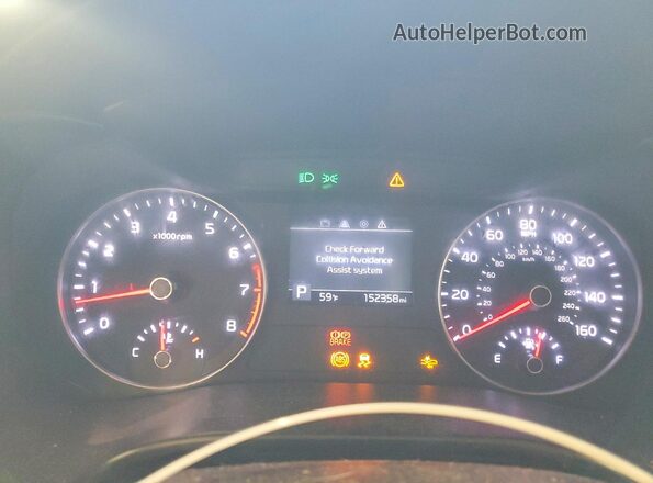 3KPF34AD2KE048619 2019 KIA FORTE Серый Вид щитка приборов