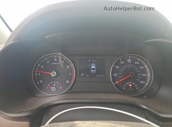 3KPF34AD2KE049656 2019 KIA FORTE Белый Вид щитка приборов