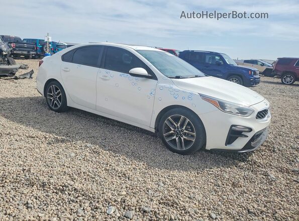 3KPF34AD2KE049656 2019 KIA FORTE Белый Передняя правая четверть