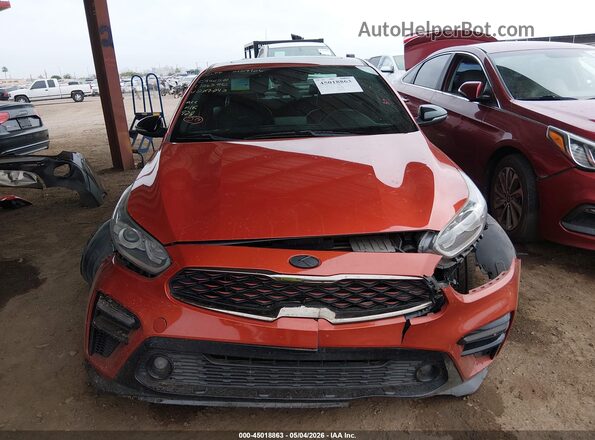 3KPF34AD2LE207043 2020 KIA FORTE Orange Widok zestawu wskaźników