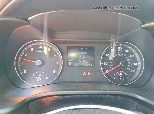 3KPF34AD2LE234713 2020 KIA FORTE Оранжевый Вид щитка приборов