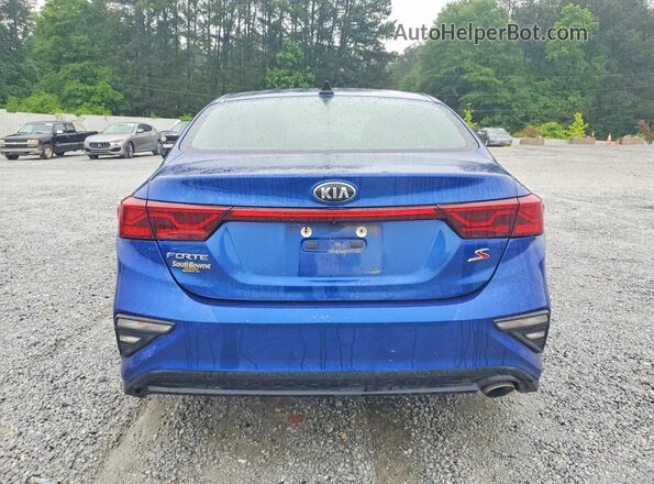 3KPF34AD3KE104079 2019 KIA FORTE Синий Вид сзади