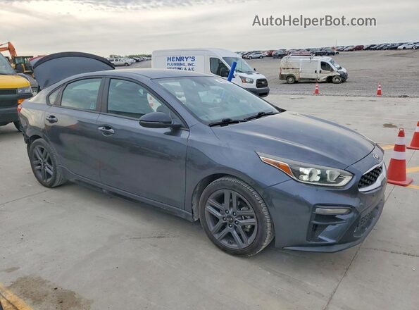 3KPF34AD3ME340704 2021 KIA FORTE Серый Передняя правая четверть