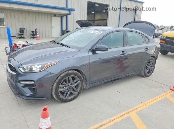 3KPF34AD3ME340704 2021 KIA FORTE Серый Передняя левая четверть