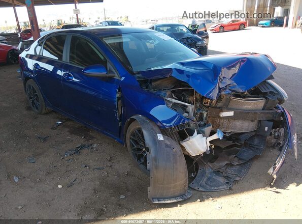 3KPF34AD4KE049111 2019 KIA FORTE Синий Передняя правая четверть