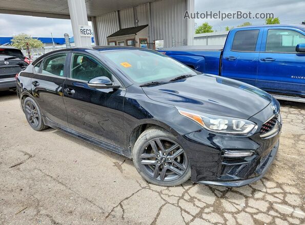 3KPF34AD4LE178953 2020 KIA FORTE Черный Передняя правая четверть