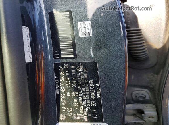 3KPF34AD4LE223079 2020 KIA FORTE Серый Вид подкапотного пространства