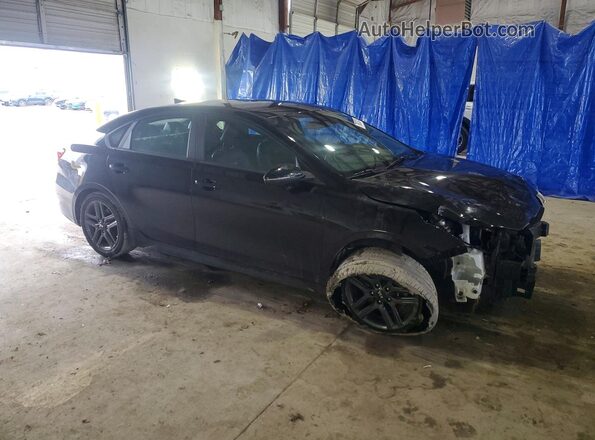 3KPF34AD4ME386137 2021 KIA FORTE Черный Передняя правая четверть
