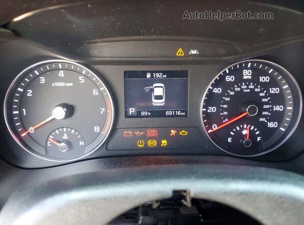 3KPF34AD5LE243552 2020 KIA FORTE Blue Widok zestawu wskaźników