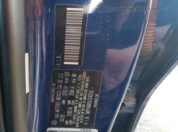 3KPF34AD5LE243552 2020 KIA FORTE Blue Widok komory silnika