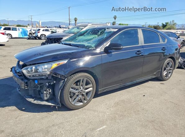 3KPF34AD5ME361750 2021 KIA FORTE Черный Передняя левая четверть