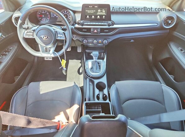 3KPF34AD6ME335495 2021 KIA FORTE Оранжевый Вид панели приборов