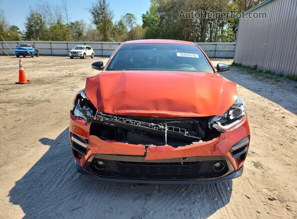 3KPF34AD6ME335495 2021 KIA FORTE Оранжевый Вид спереди