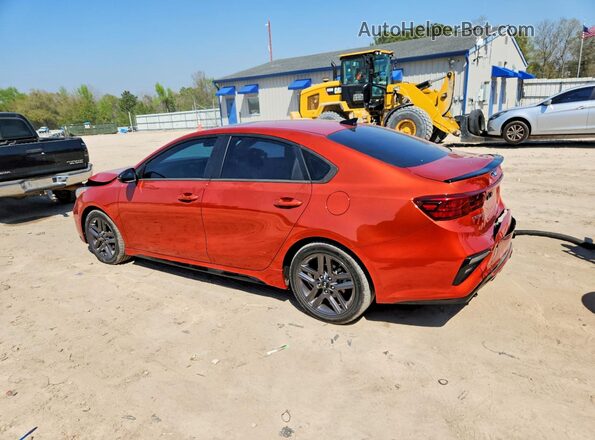 3KPF34AD6ME335495 2021 KIA FORTE Оранжевый Задняя левая четверть