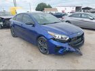 2021 Kia Forte Gt-line Синий vin: 3KPF34AD6ME385071