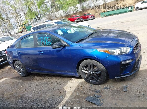 3KPF34AD7ME424069 2021 KIA FORTE Blue Панорамний вид салону 360°
