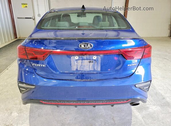3KPF34AD8ME403652 2021 KIA FORTE Синий Вид сзади