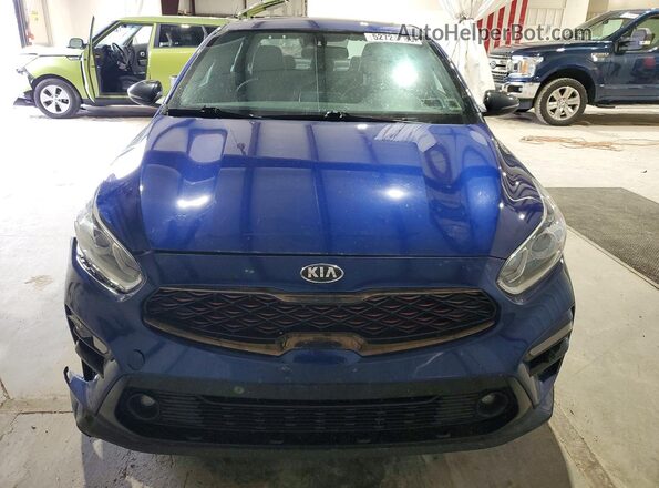 3KPF34AD8ME403652 2021 KIA FORTE Синий Вид спереди