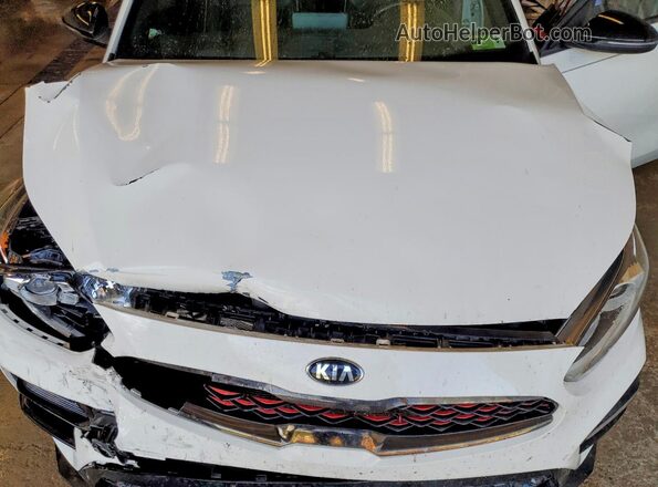 3KPF34AD9ME405667 2021 KIA FORTE Белый Вид задней части салона
