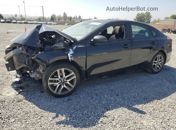 3KPF34ADXKE025153 2019 KIA FORTE Черный Передняя левая четверть