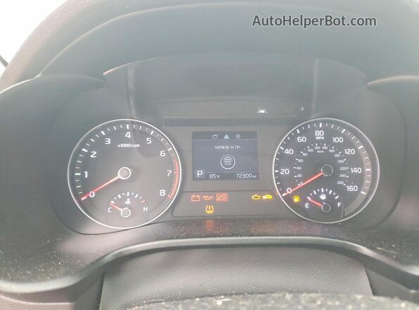 3KPF34ADXLE136822 2020 KIA FORTE Черный Вид щитка приборов