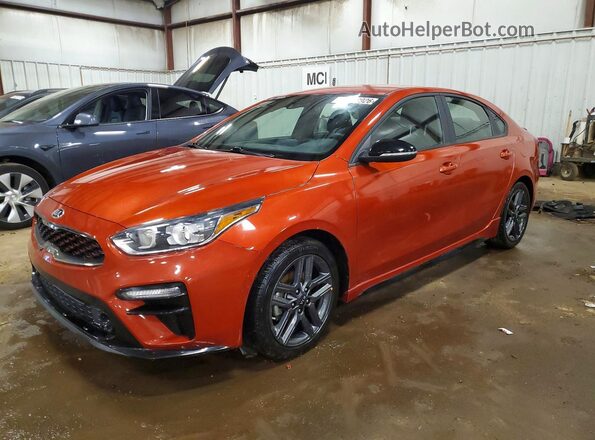 3KPF34ADXLE220140 2020 KIA FORTE Оранжевый Передняя левая четверть