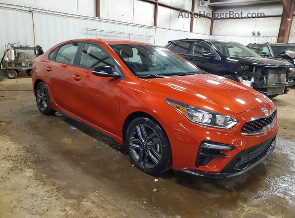3KPF34ADXLE220140 2020 KIA FORTE Оранжевый Передняя правая четверть