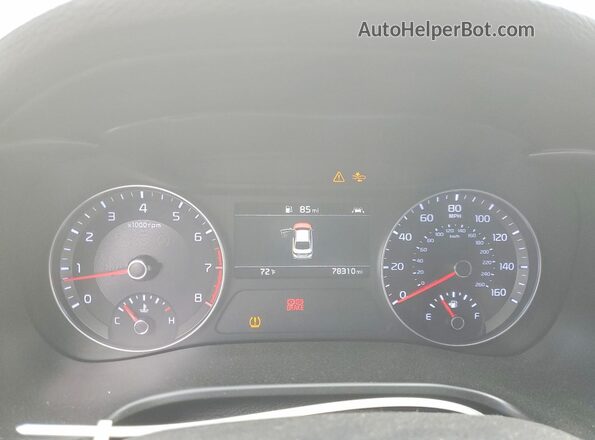 3KPF44AC0LE162446 2020 KIA FORTE Black Widok zestawu wskaźników