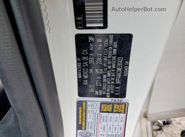 3KPF44AC0ME390433 2021 KIA FORTE Белый Вид подкапотного пространства