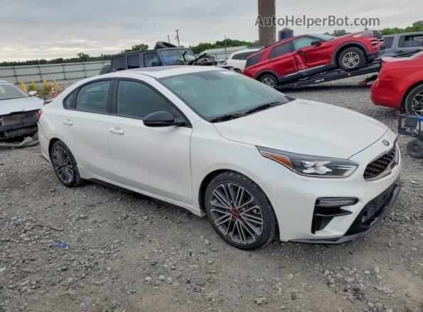 3KPF44AC0ME390433 2021 KIA FORTE Белый Передняя правая четверть
