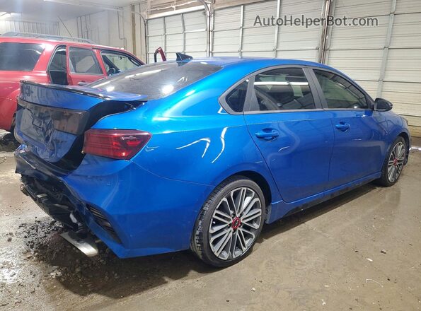 3KPF44AC0NE444055 2022 KIA FORTE Blue Задня права чверть