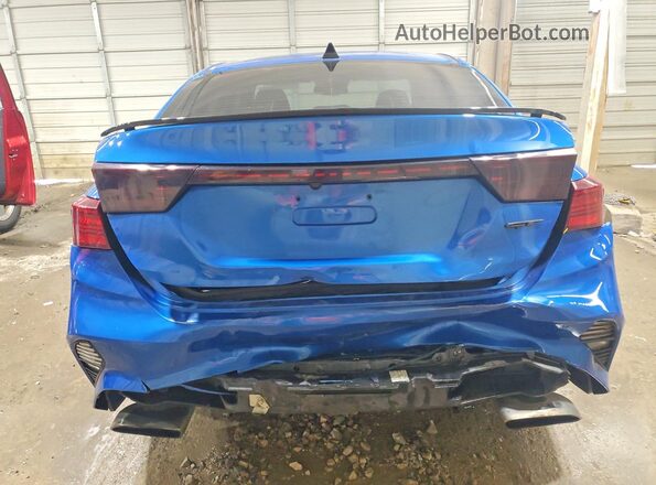 3KPF44AC0NE444055 2022 KIA FORTE Blue Вид ззаду