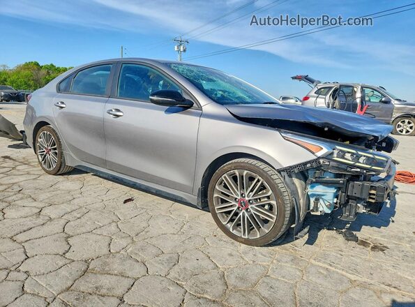 3KPF44AC1PE557385 2023 KIA FORTE Gray Przód prawy