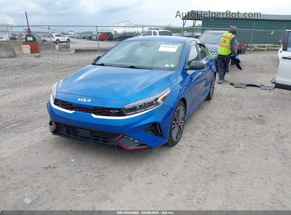 3KPF44AC1RE740319 2024 KIA FORTE Синий Передняя левая четверть