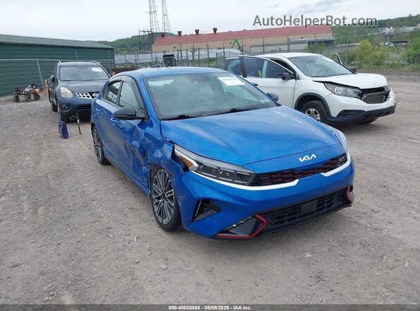 3KPF44AC1RE740319 2024 KIA FORTE Синий Передняя правая четверть
