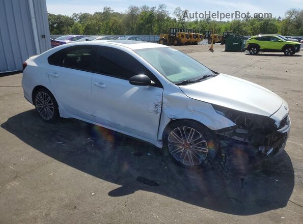 3KPF44AC2ME288955 2021 KIA FORTE Белый Передняя правая четверть