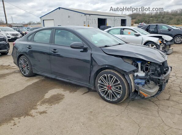 3KPF44AC2PE583378 2023 KIA FORTE Черный Передняя правая четверть