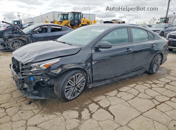 3KPF44AC2PE583378 2023 KIA FORTE Черный Передняя левая четверть