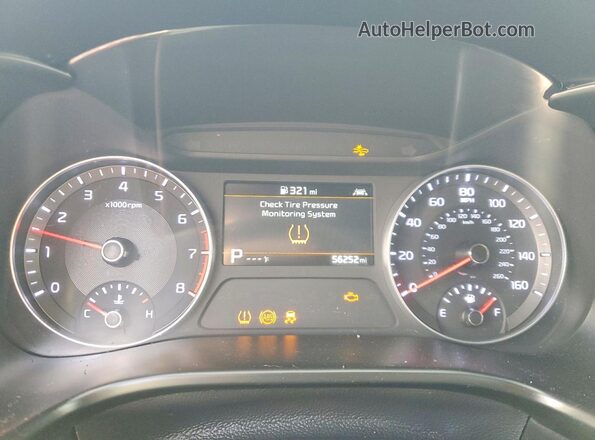 3KPF44AC3LE155670 2020 KIA FORTE Красный Вид щитка приборов