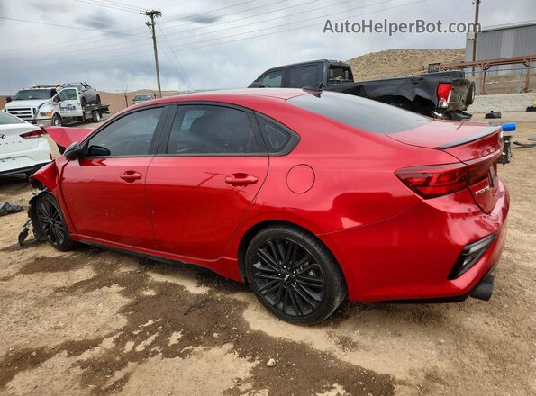 3KPF44AC4ME290738 2021 KIA FORTE Burgundy Tył lewy