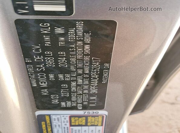 3KPF44AC4PE628417 2023 KIA FORTE Серебряный Вид подкапотного пространства