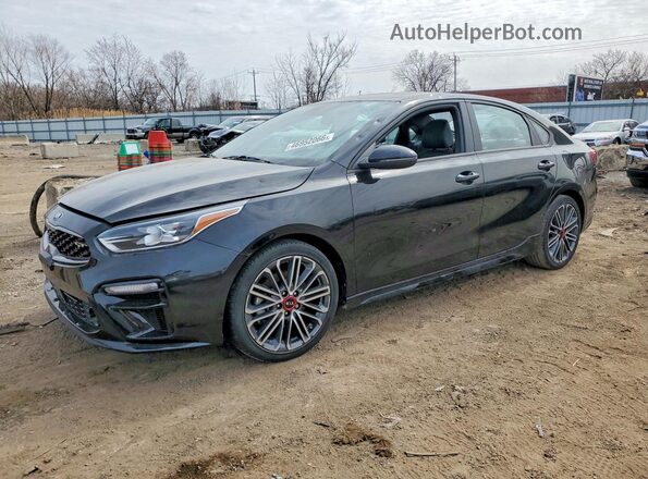 3KPF44AC5ME394848 2021 KIA FORTE Черный Передняя левая четверть