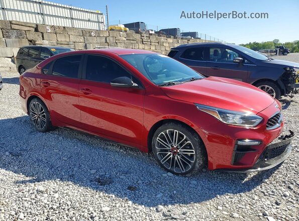 3KPF44AC6ME405808 2021 KIA FORTE Красный Передняя правая четверть