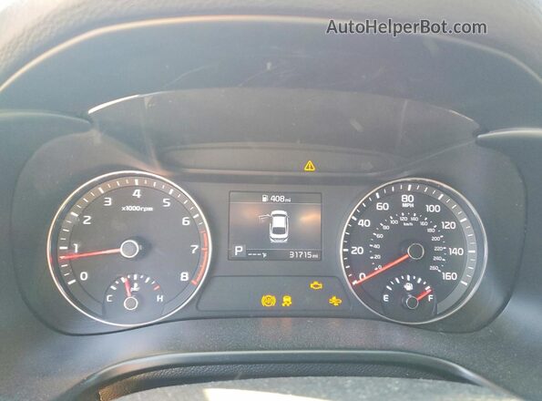 3KPF44AC6ME405808 2021 KIA FORTE Красный Вид щитка приборов