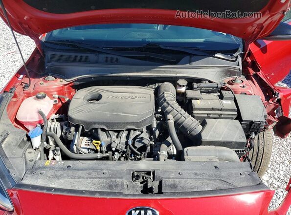 3KPF44AC6ME405808 2021 KIA FORTE Красный Вид задней части салона