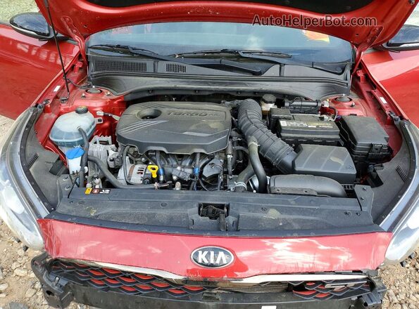 3KPF44AC7LE171578 2020 KIA FORTE Красный Вид задней части салона