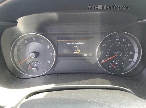 3KPF44AC9ME396876 2021 KIA FORTE Белый Вид щитка приборов
