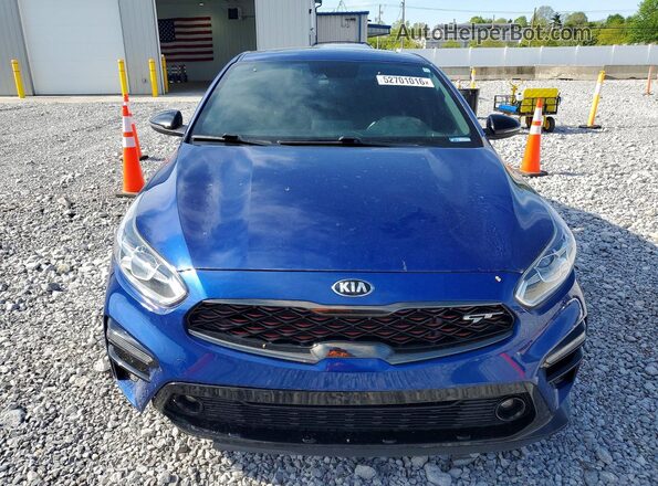 3KPF44AC9ME397896 2021 KIA FORTE Синий Вид спереди