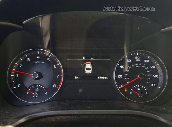 3KPF44AC9ME397896 2021 KIA FORTE Синий Вид щитка приборов
